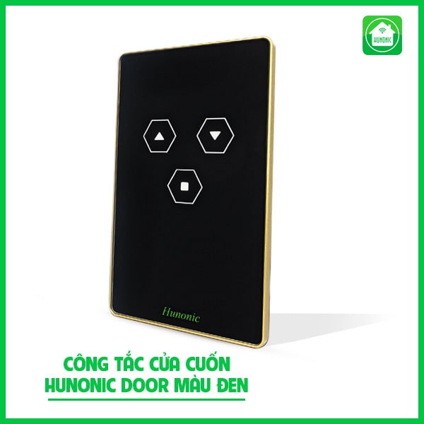 công tắc cửa cuốn hunonic door màu đen-min